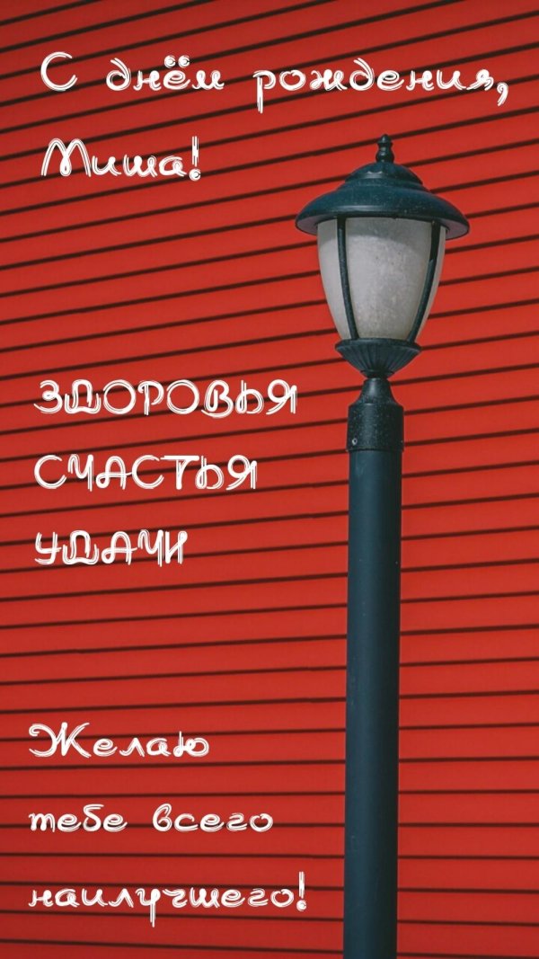 с юбилеем миша