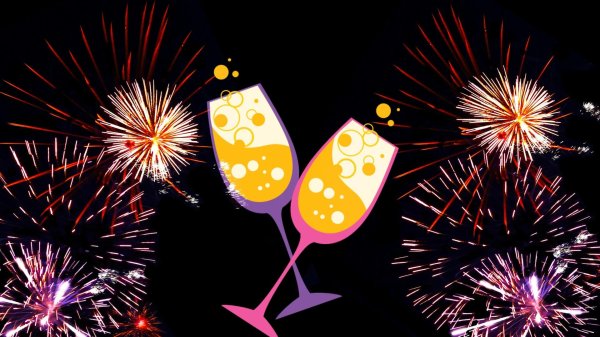 шампанское фейерверк