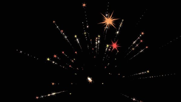 футаж фейерверк