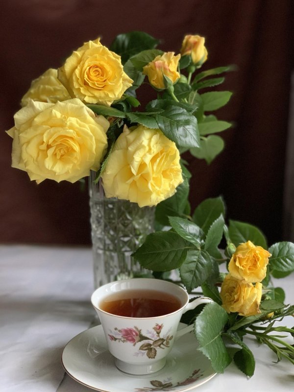 букет желтых роз