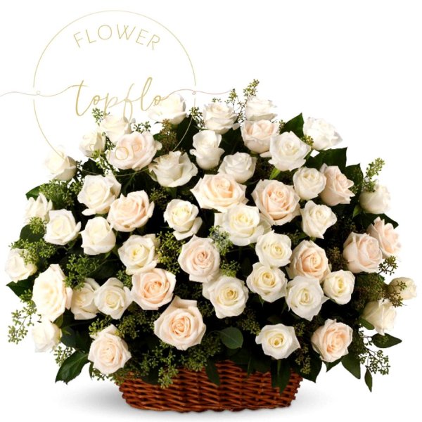 шикарная корзина роз