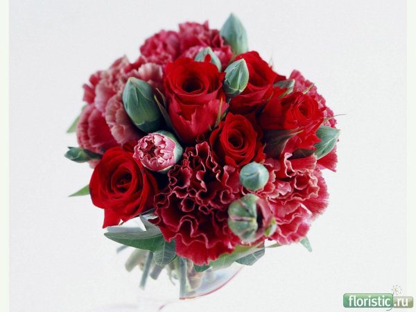 букет красный