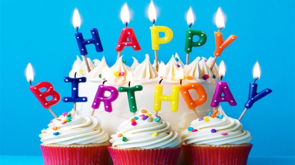 капкейк со свечкой