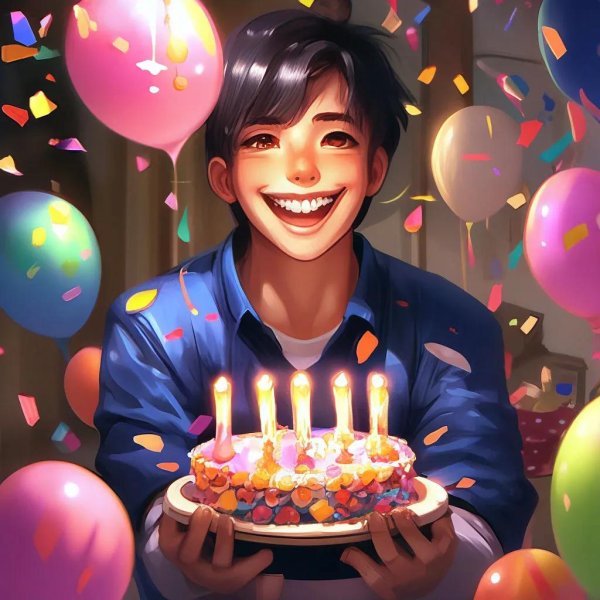 торт со свечами