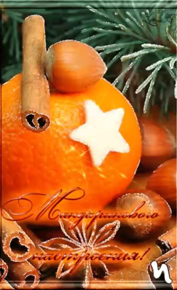 новогодний апельсин