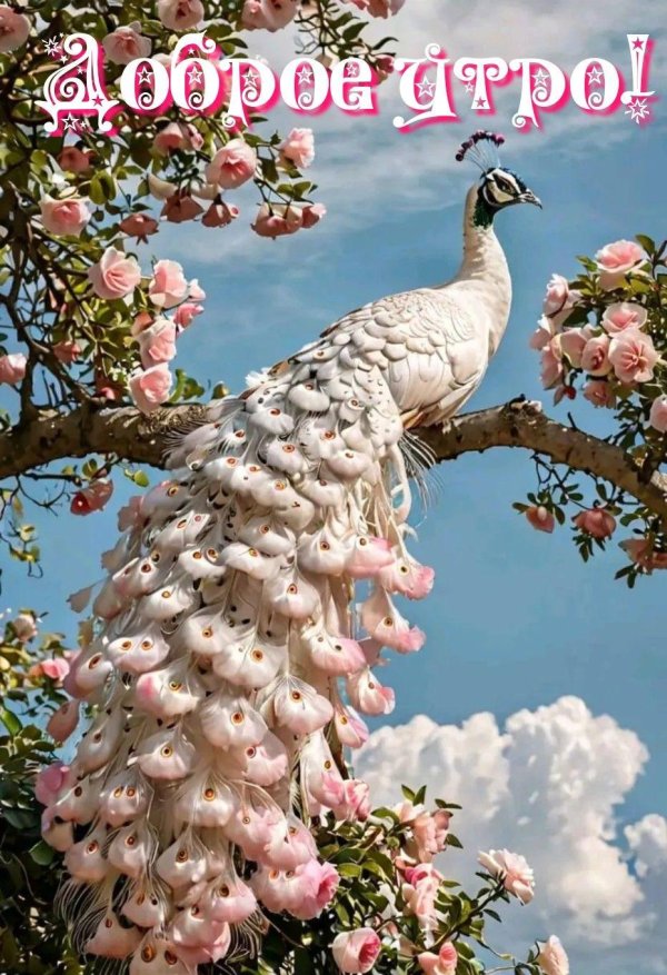 белые павлины