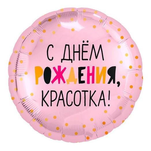 шар фольгированный с днем рождения