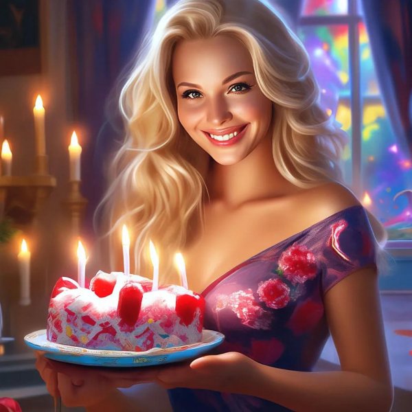 женщина блондинка