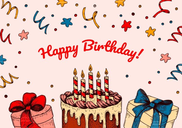 happy birthday greeting card