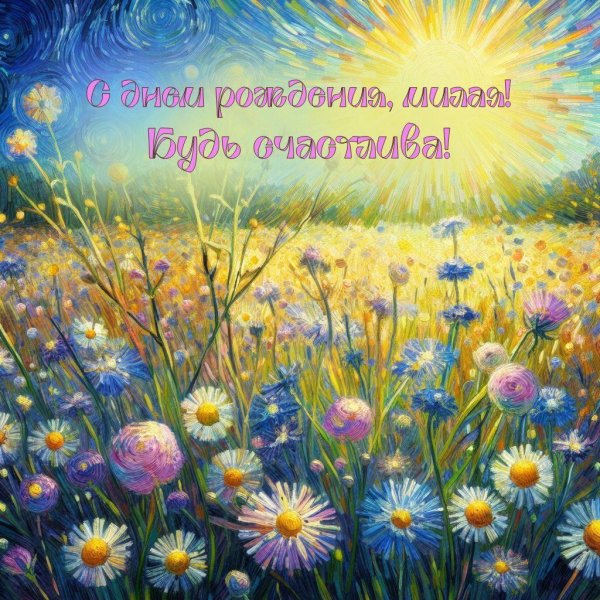 одуванчики живопись