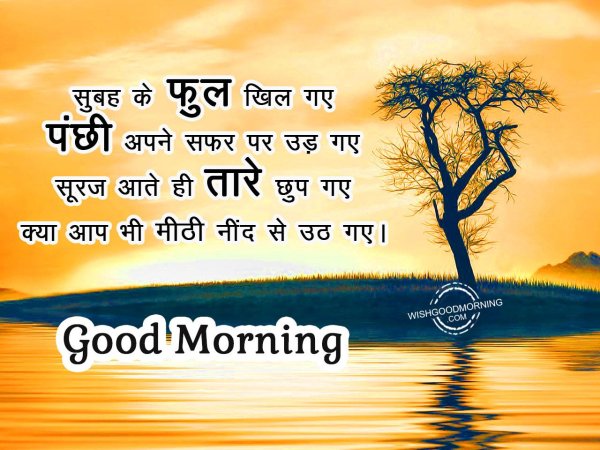 hindi good morning