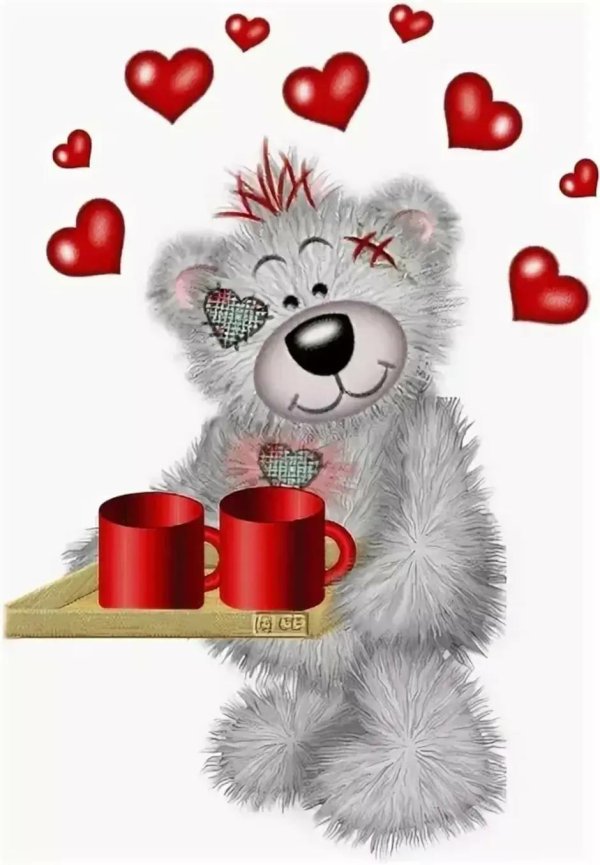 влюбленные мишки