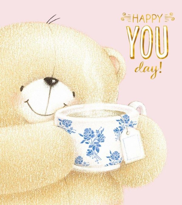 открытка с мишкой