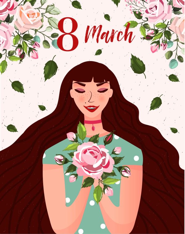 девушка иллюстрация