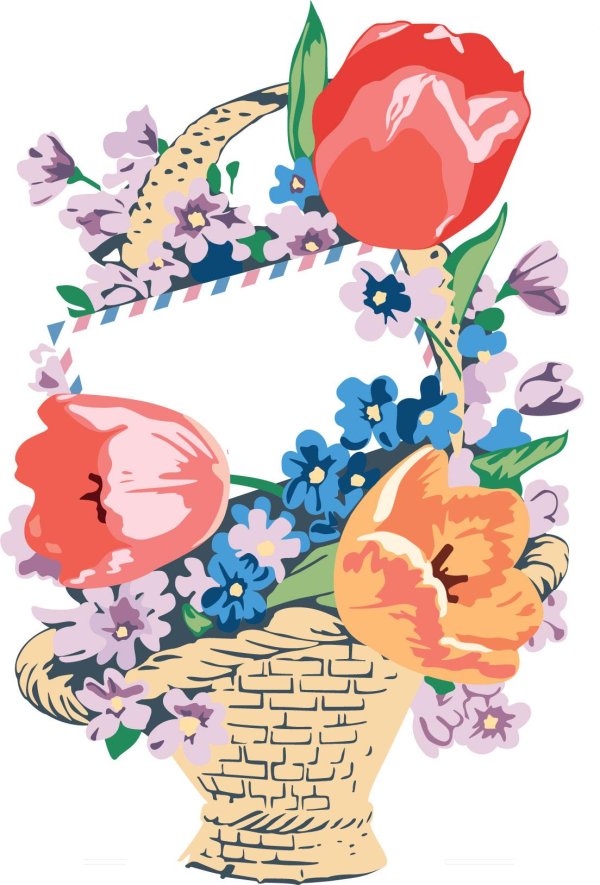 корзинка с цветами