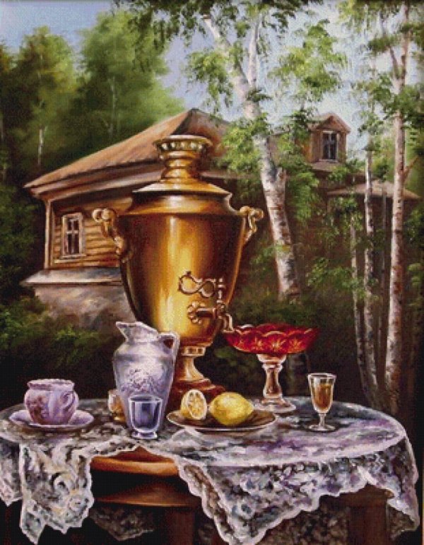 алексей зотов натюрморт с самоваром