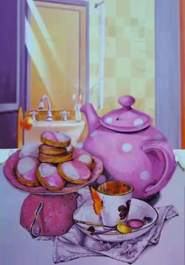 рисунок чаепитие