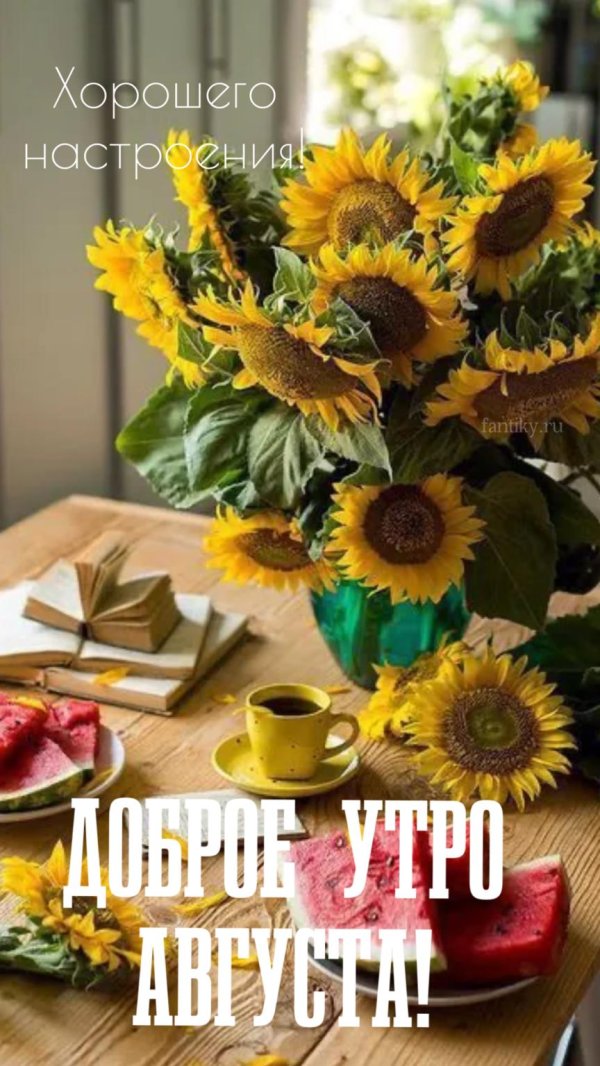 с добрым утром подсолнухи