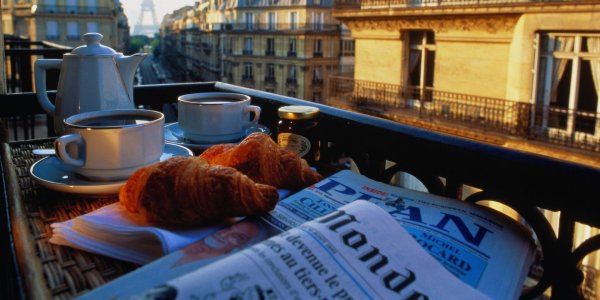 кофе с круассанами