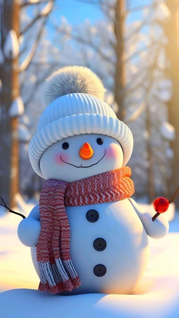 милые снеговики