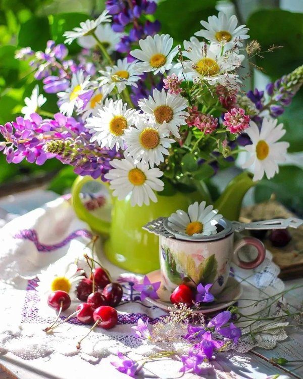 летние букеты