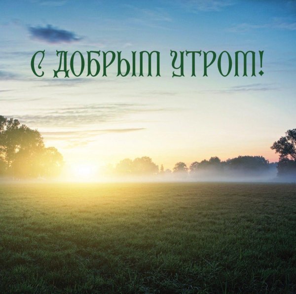 доброе утро доброго дня природа
