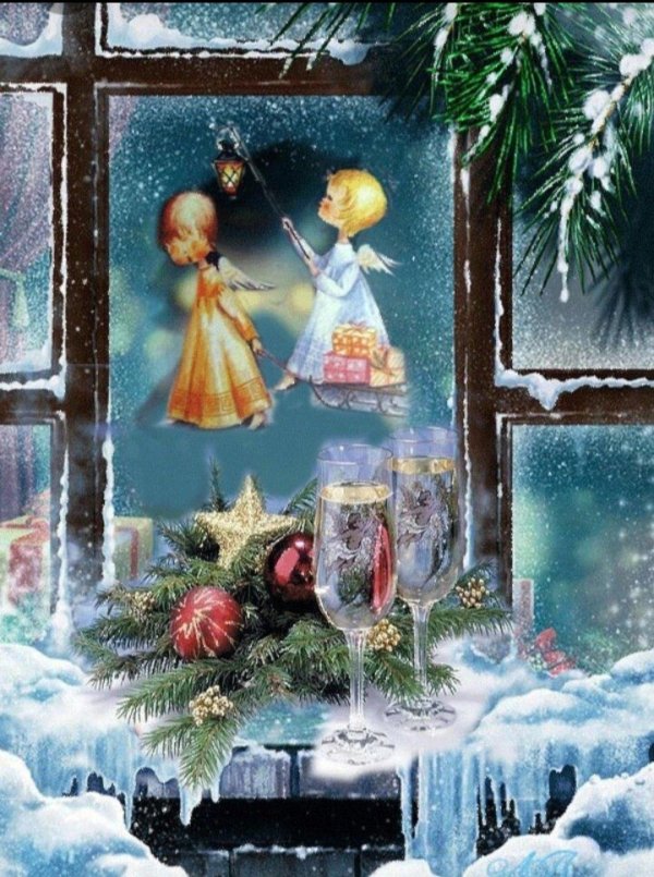 новогоднее окно