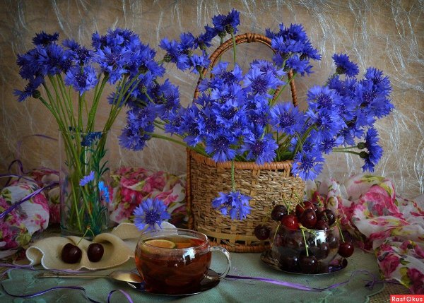 Доброе утро васильки с надписями