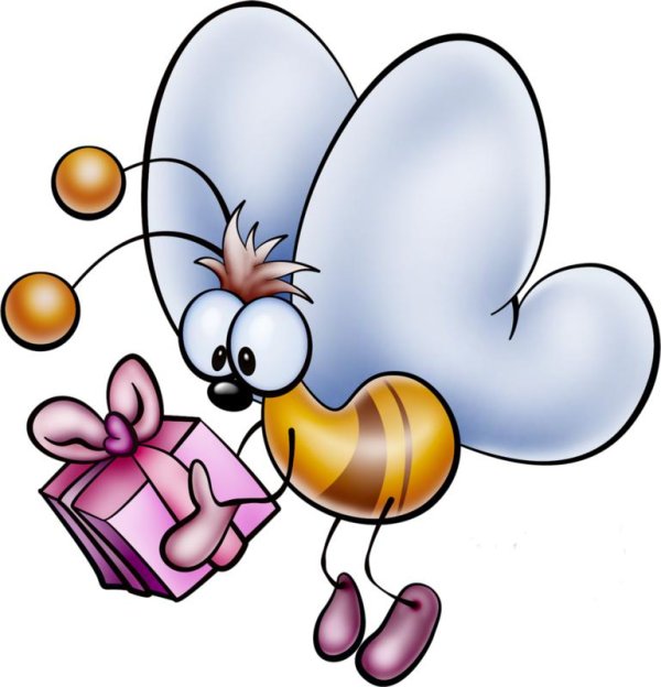 бабочка мультяшная