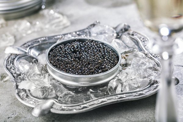 сервировка черной икры