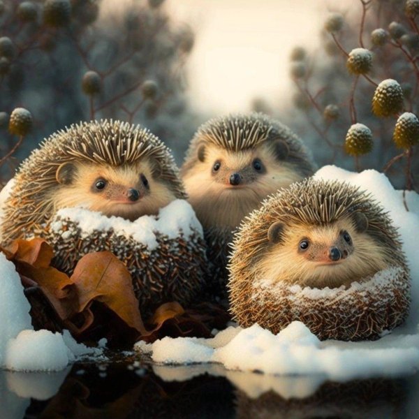 зимний ёжик