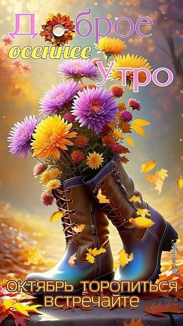 доброго осеннего утра октября