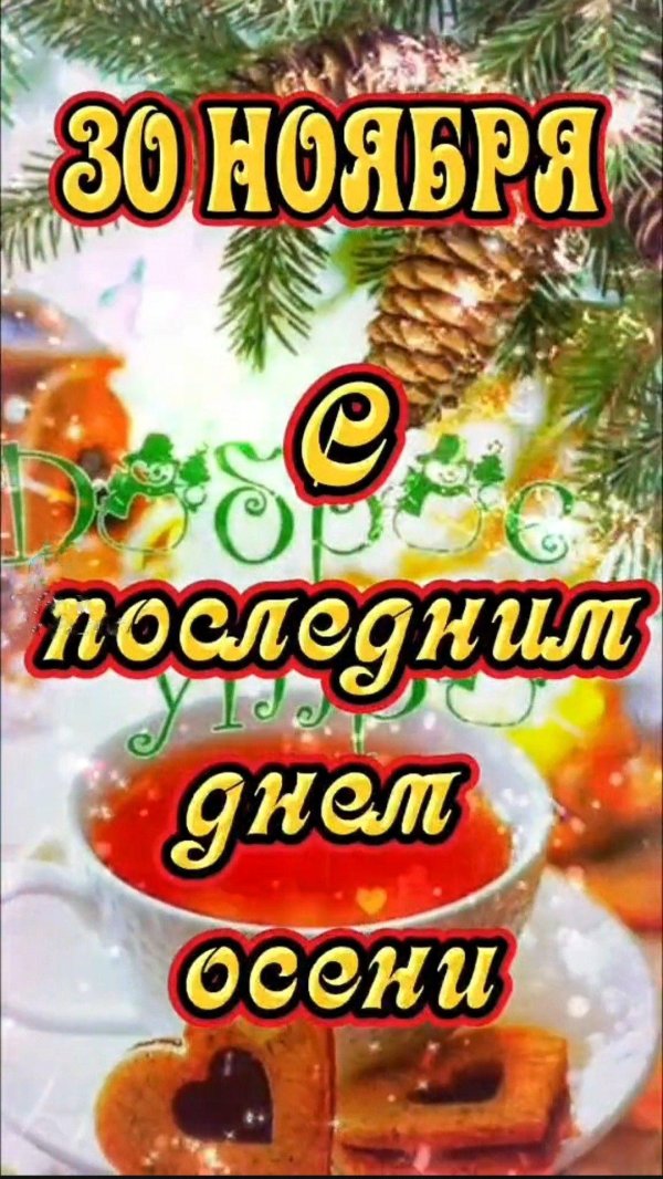 доброе утро осень видеооткрытки
