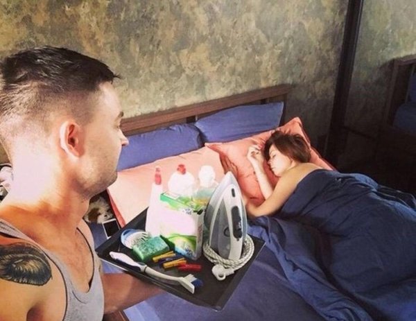 спящая жена