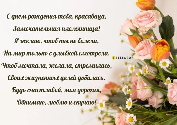 день рождение племянницы