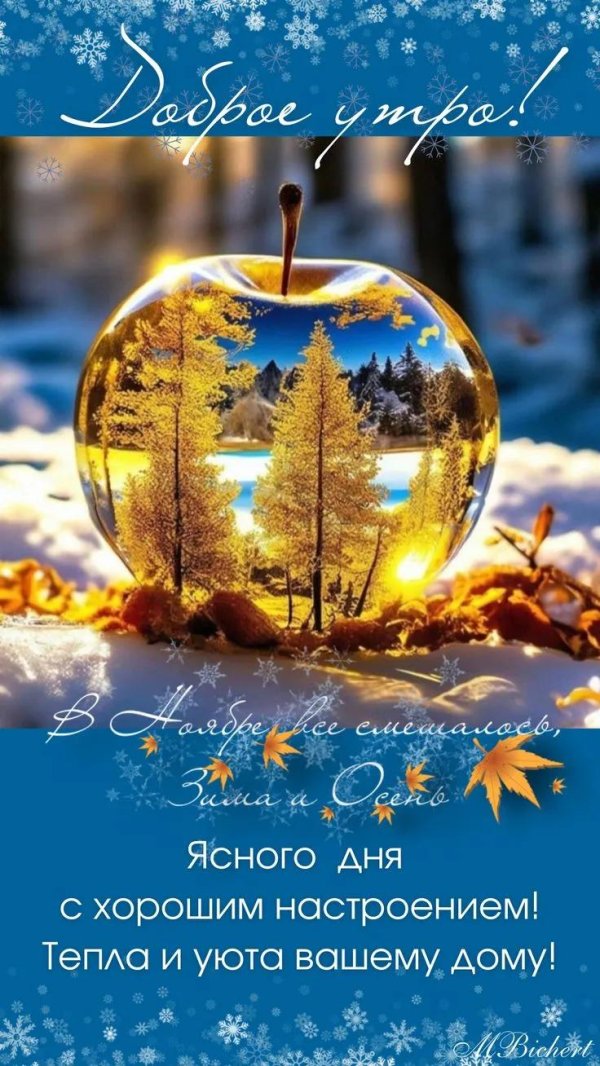 добрая зимнее утро