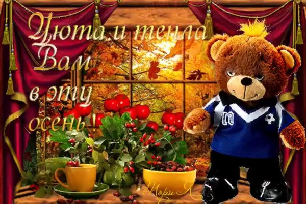 открытка добрый день осень