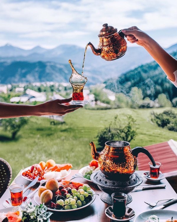 красивое чаепитие