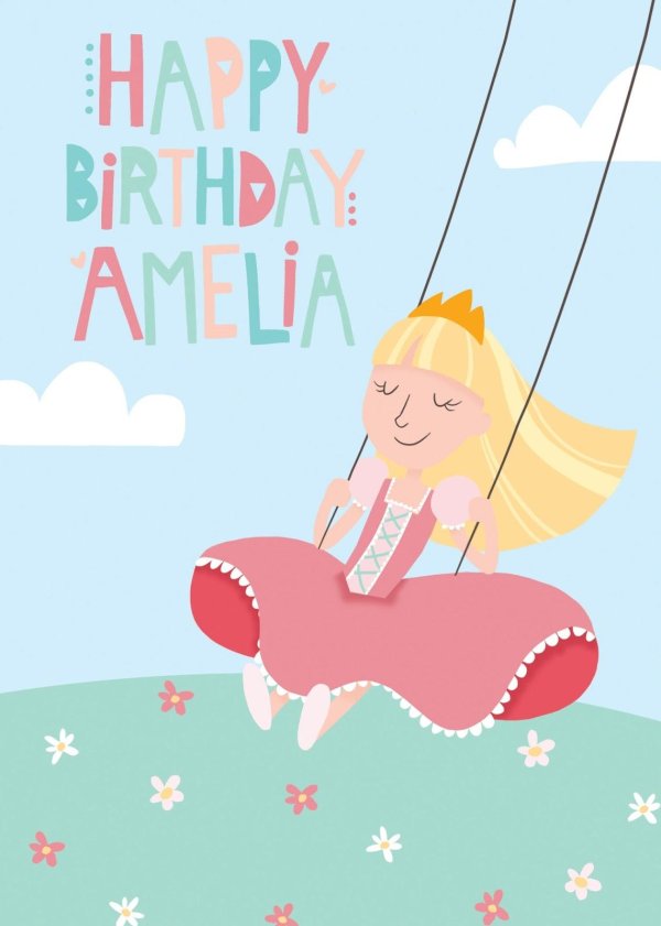 открытка с днём рождения маленькой принцессе