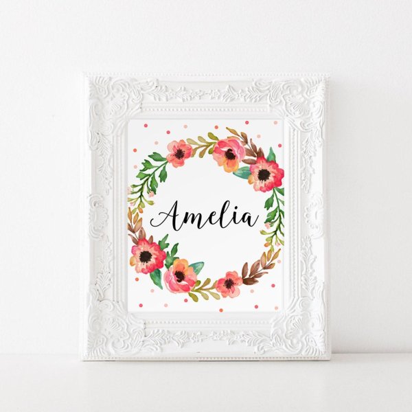 акварельные цветы