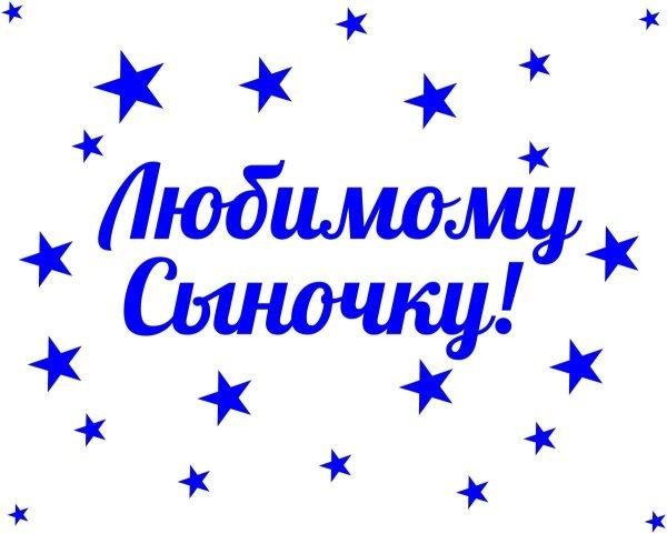 любимому сыночку
