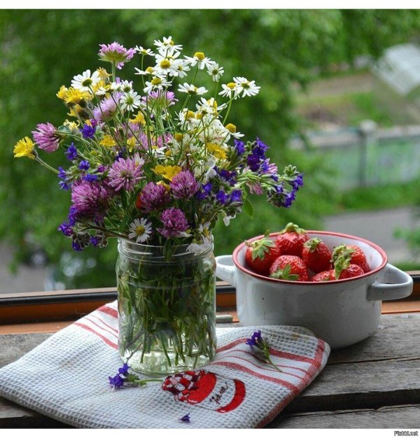 летние букеты