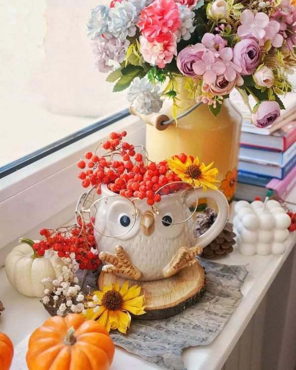 осенние цветочные композиции