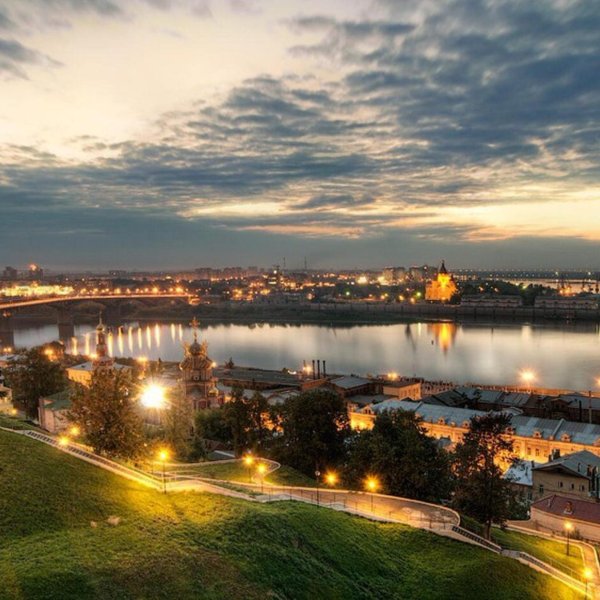 закаты в нижнем новгороде с набережной федоровского
