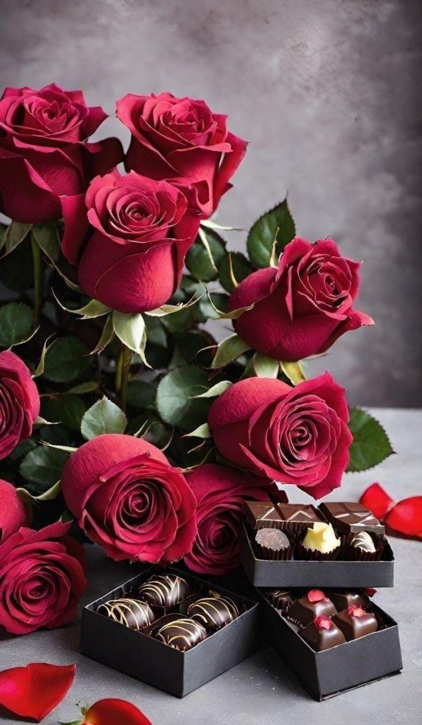 роза шоколад
