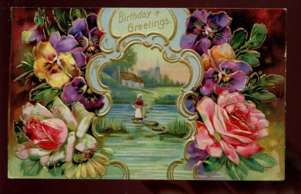 открытки винтажные цветы