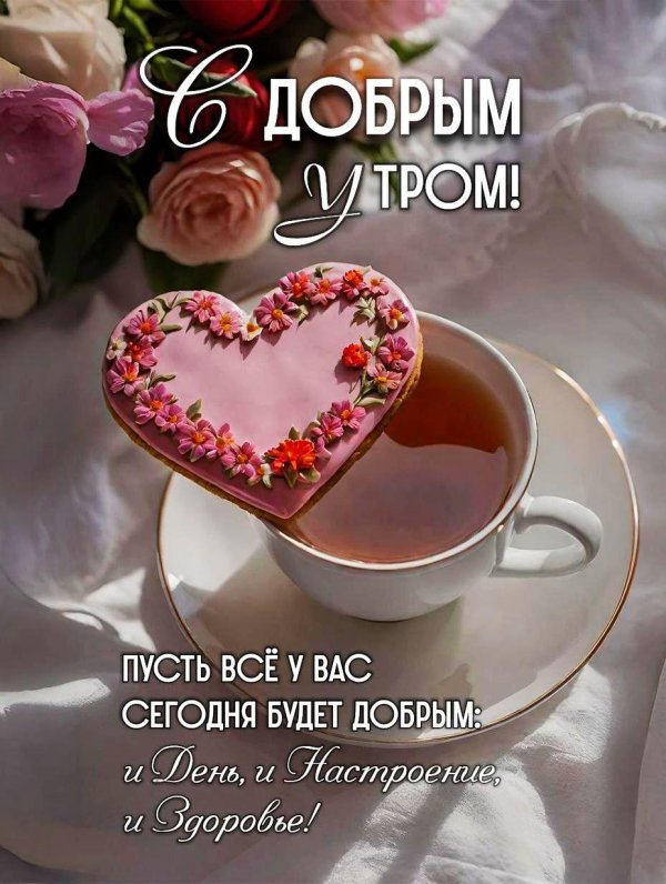 красивая открытка с добрым утром