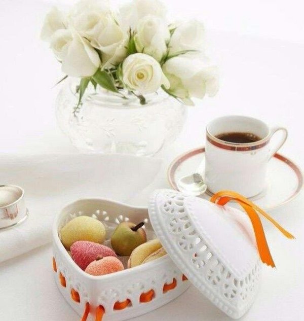 романтический завтрак