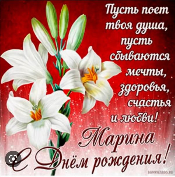 с день рождения марина