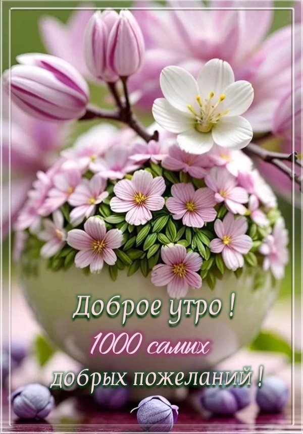 доброго утра цветы